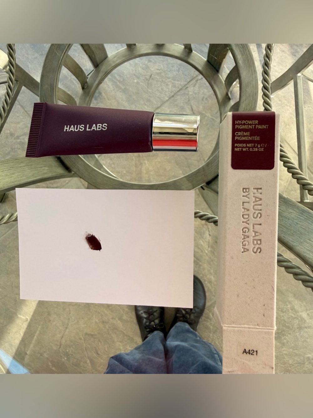 Haus Labs High Power Pigment Paint color is Deep Amethyst Shimmer.